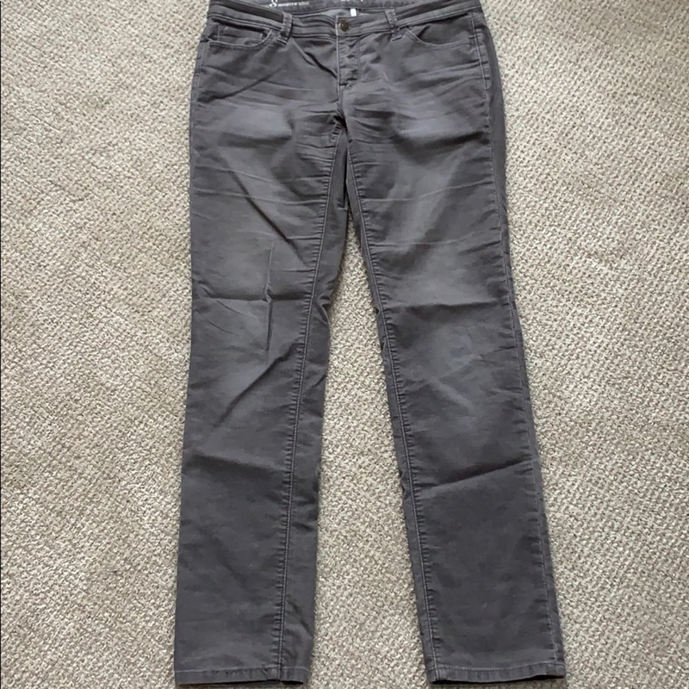 LOFT Gray Straight Leg Pants